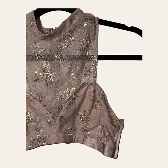 Victoria's Secret Very Sexy Lace Bralette High Neck Gold Size large - Picture 5 of 10